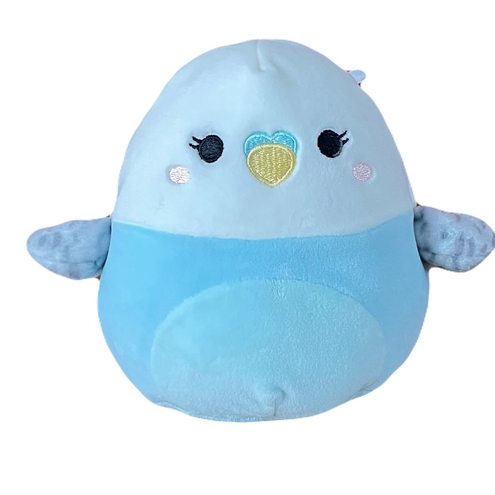 Squishmallows 5" Tycho Parakeet White Blue Bird Plush NWT